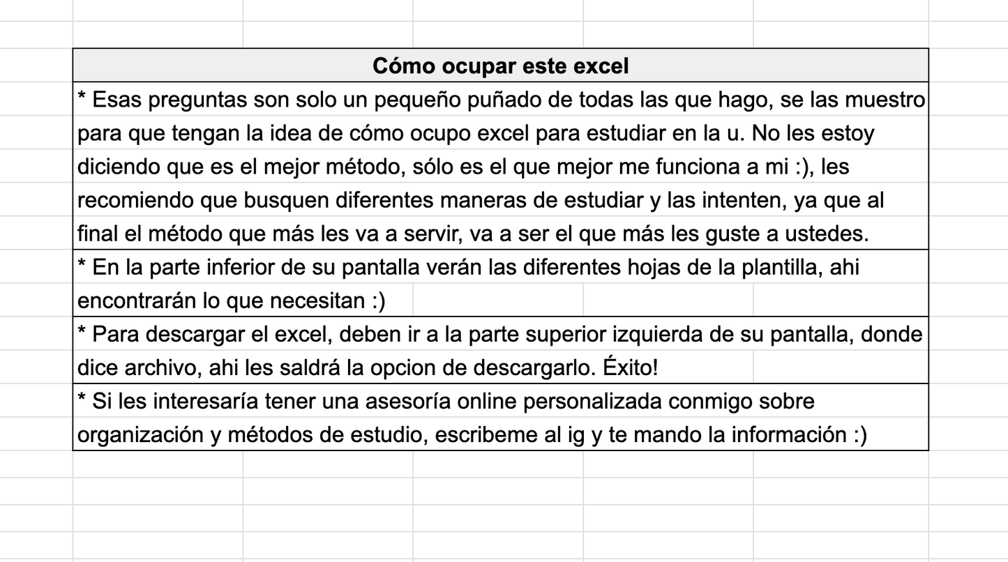 Plantilla Flashcards en Excel para Estudiar Mejor | Método Activo y Personalizable