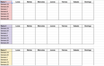 Calendario Mensual Universitario en Excel | Organiza tus Ramos y Evaluaciones